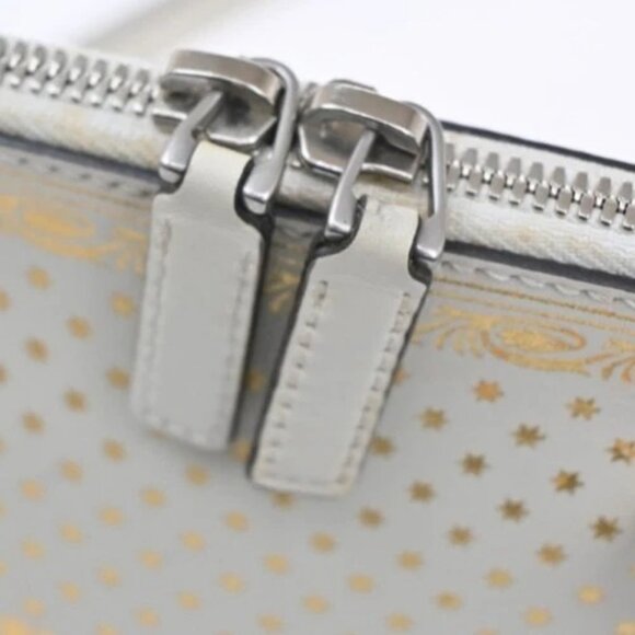 GUCCI GUCCY SEGA Print Leather Mini Shoulder Bag White Italy SHW 73CA310 - Picture 11 of 16